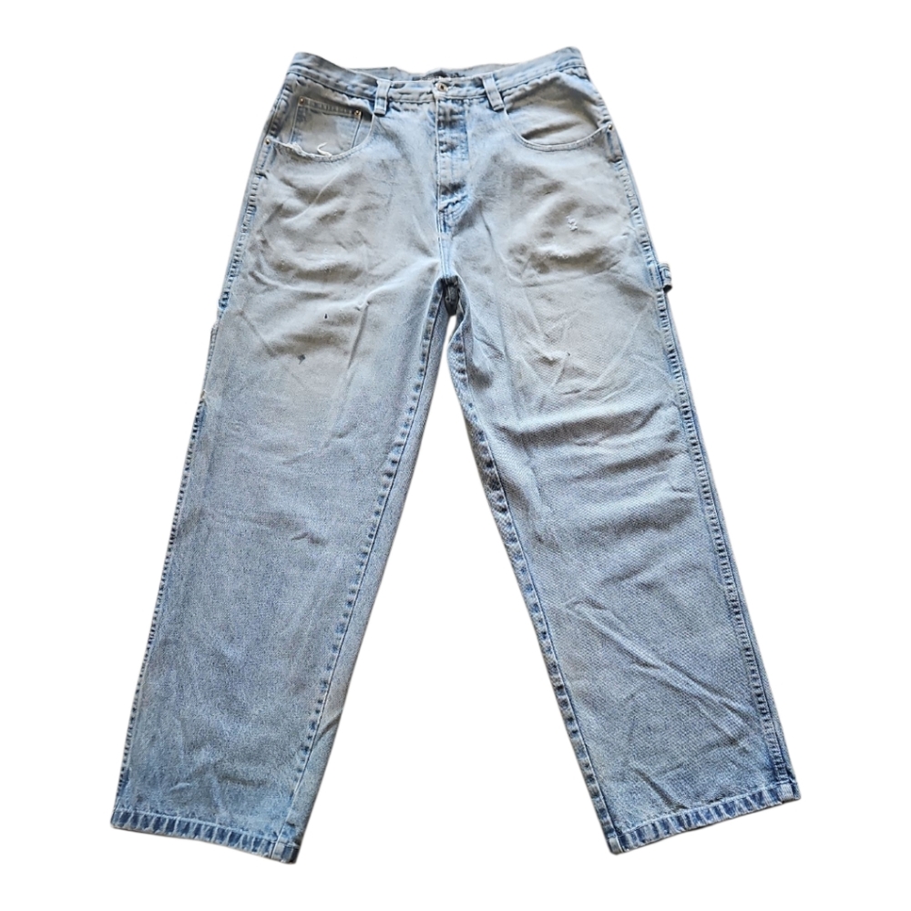 Southpole Authentic Collection Carpenter Cargo Jeans Vintage Denim Mens 36/32